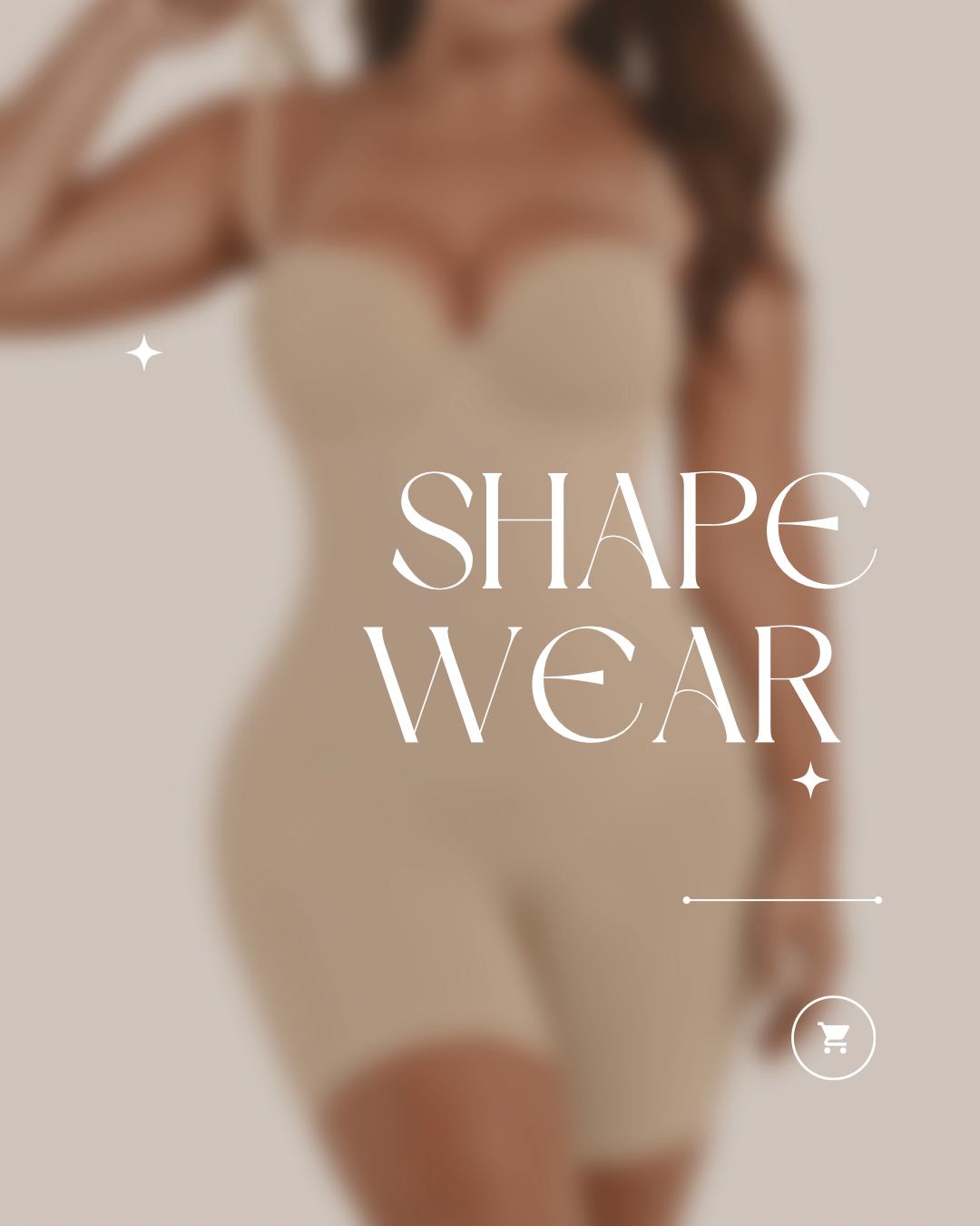 AP Lace Trim Tummy Control Shapewear - Nude/Beige