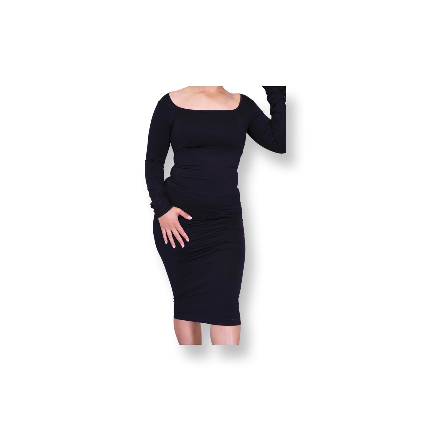 AP Square Seamless Long Sleeve Dress