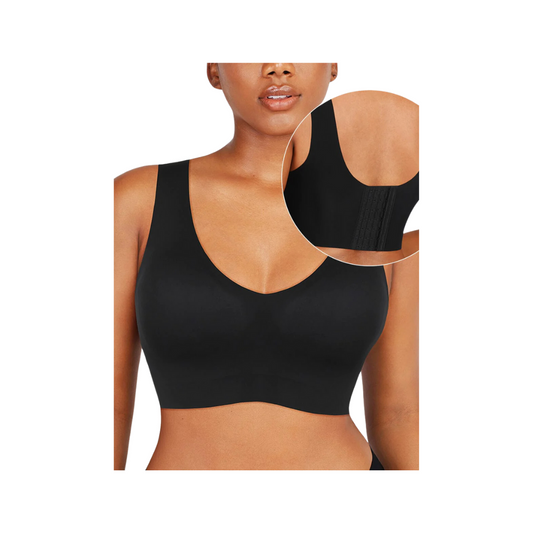 AP V-Neck Bra Tank Top - Black