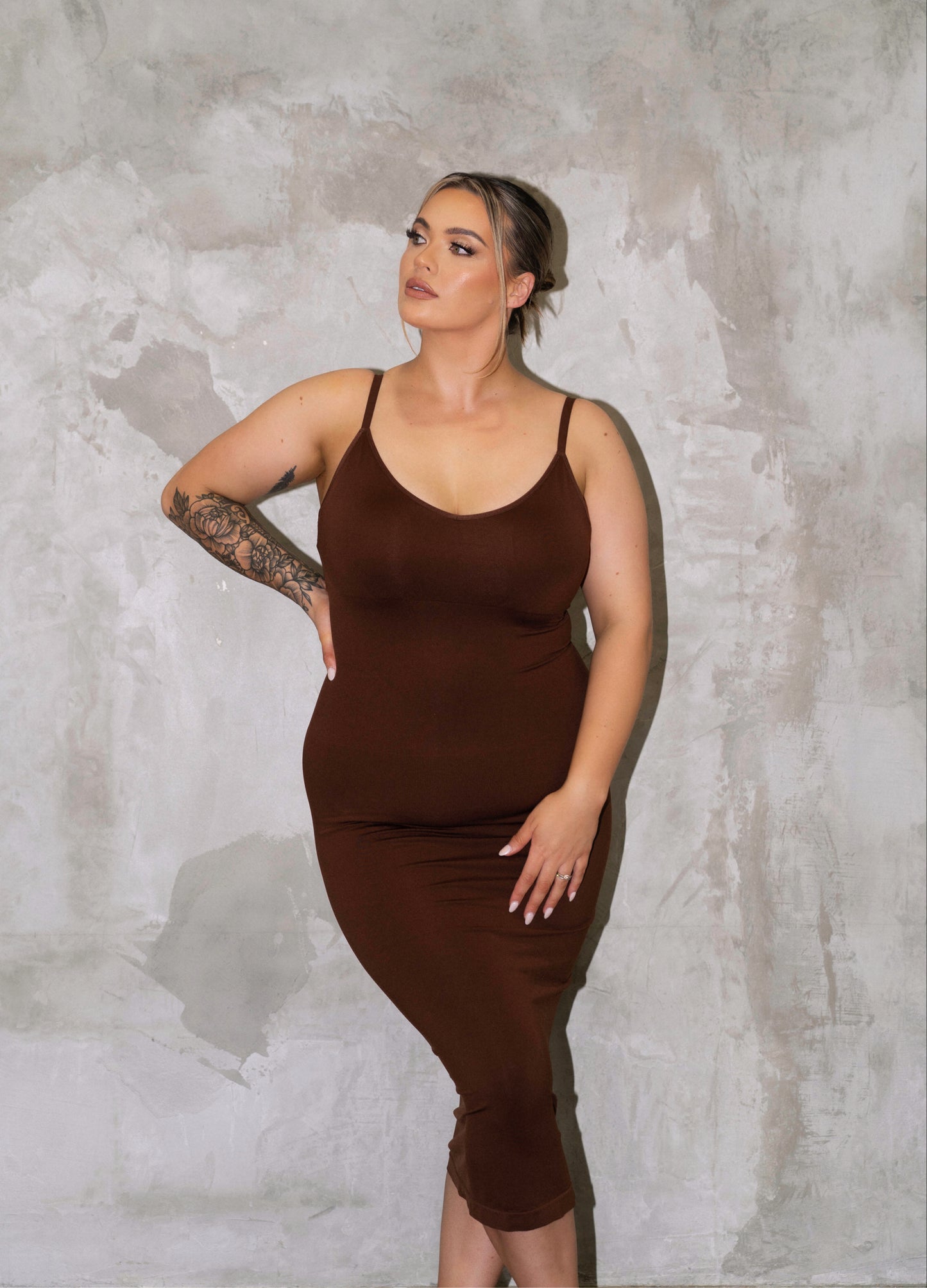 AP Hot Spice Dress - Coffee Brown