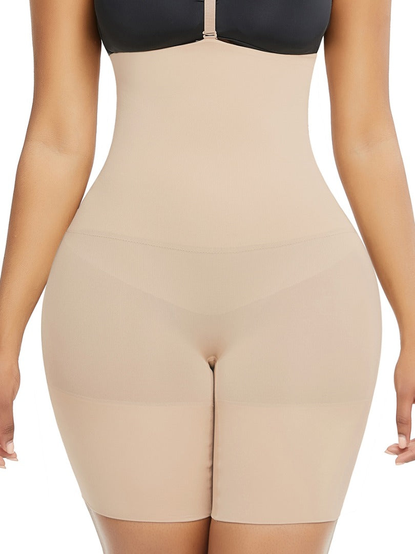 Seamless Tummy Control and Thigh Slimmer High Waist Shapewear for